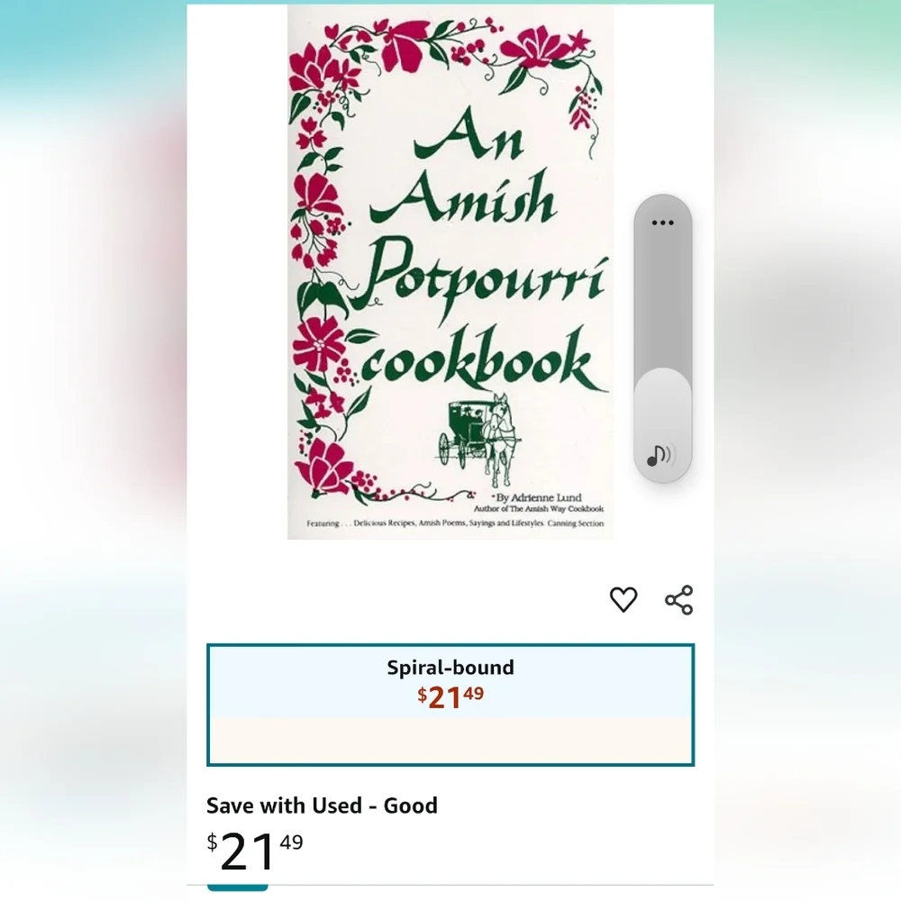 An Amish Potpourri Cookbook